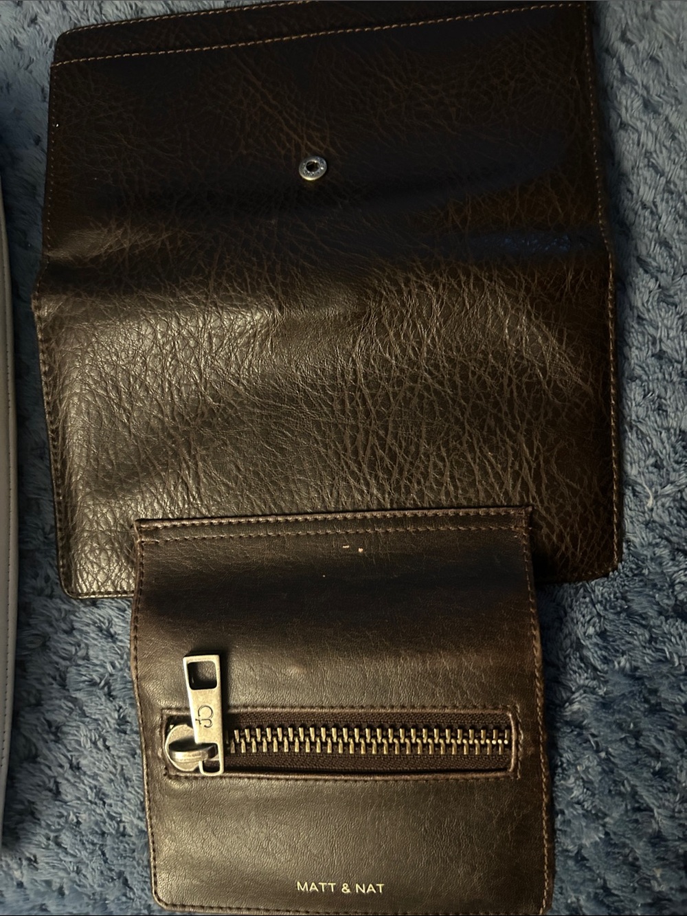 Matt & Nat Trio: Cream Crossbody with Black and Dark Brown Wallets - Picture 8 of 9